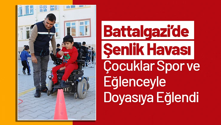 Battalgazi'de Şenlik Havası: Çocuklar Spor ve Eğlenceyle Doyasıya Eğlendi