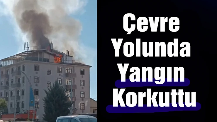 Çevre Yolu'nda yangın korkuttu