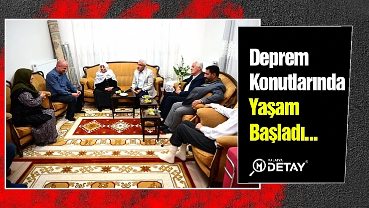 Deprem Konutlarında Yaşam Başladı...