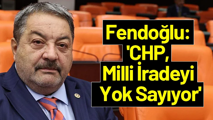 Fendoğlu: 'CHP, Milli İradeyi Yok Sayıyor'