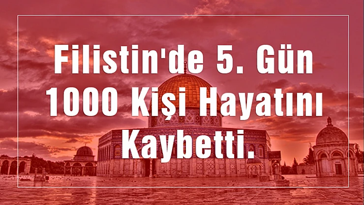 Filistin'de 5. Gün 1000 Kişi Hayatını kaybetti.