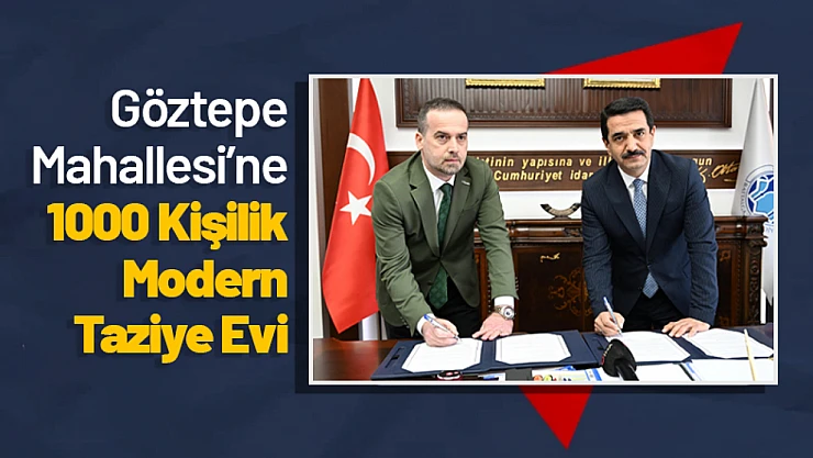 Göztepe Mahallesi'ne 1000 Kişilik Modern Taziye Evi