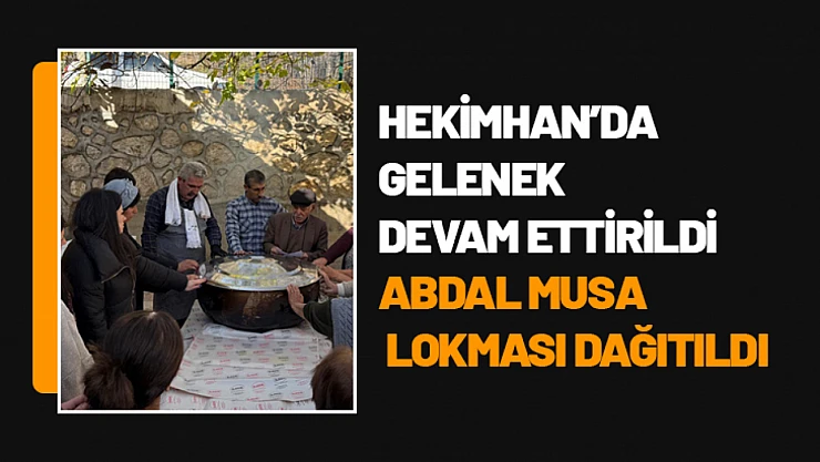 Hekimhan'da Gelenek Devam Ettirildi: Abdal Musa Lokması Dağıtıldı