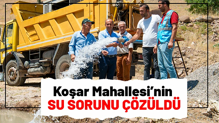 Koşar Mahallesi'nin Su Sorunu Çözüldü...