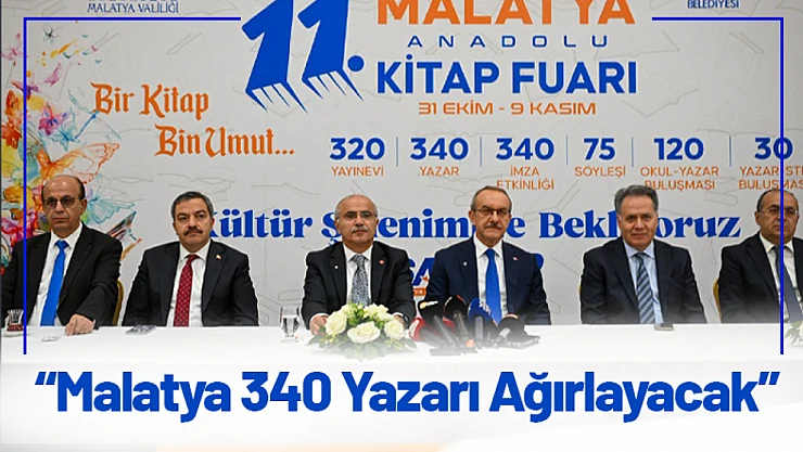 Malatya 340 Yazarı Ağırlayacak
