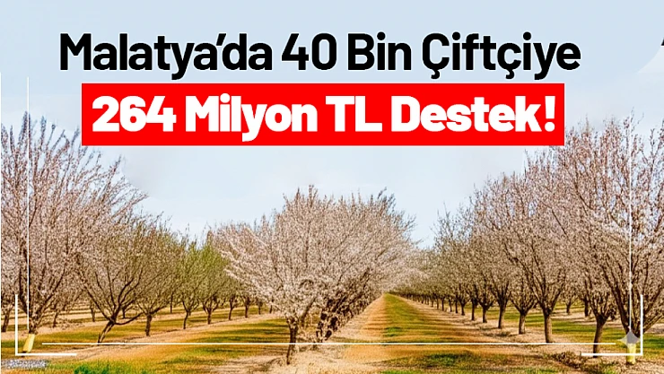 Malatya'da 40 Bin Çiftçiye 264 Milyon TL Destek!