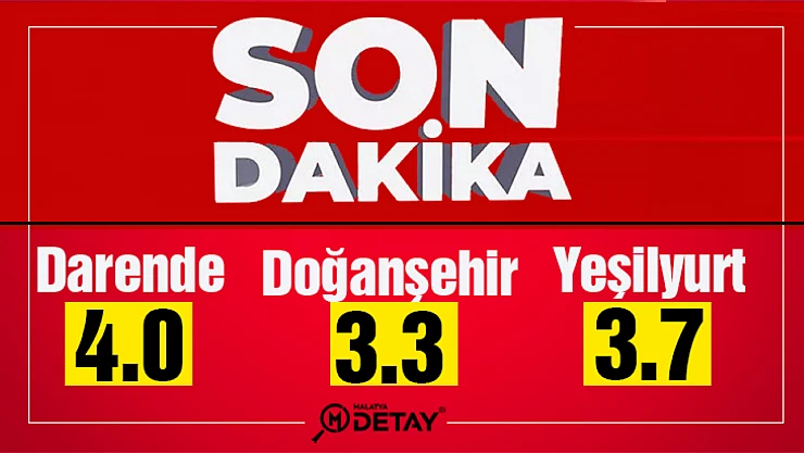 Malatya'da bir Günde 46 Deprem Meydana Geldi.