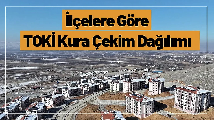 Malatya'da Büyük TOKİ Kura Çekimi: İşte İlçelere Göre Dağılım