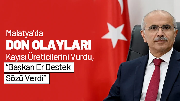 Malatya'da Don Olayları Kayısı Üreticilerini Vurdu, Başkan Er Destek Sözü Verdi