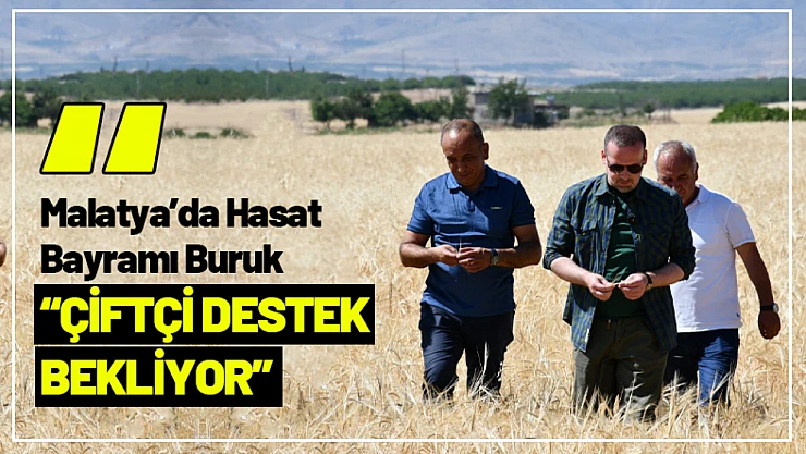 Malatya'da Hasat Bayramı Buruk: Çiftçi Destek Bekliyor