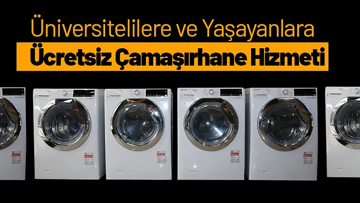 Malatya'da Üniversitelilere ve Yalnız Yaşayanlara Ücretsiz Çamaşırhane Hizmeti