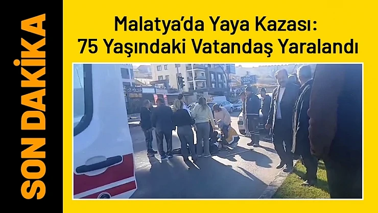 Malatya'da Yaya Kazası: 75 Yaşındaki Vatandaş Yaralandı