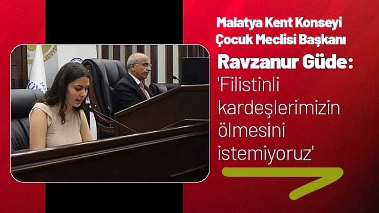 Ravzanur Güde: 'Filistinli kardeşlerimizin ölmesini istemiyoruz'