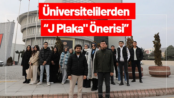 Üniversitelilerden 'J Plaka