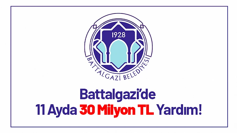 Battalgazi'de 11 Ayda 30 Milyon TL Yardım!