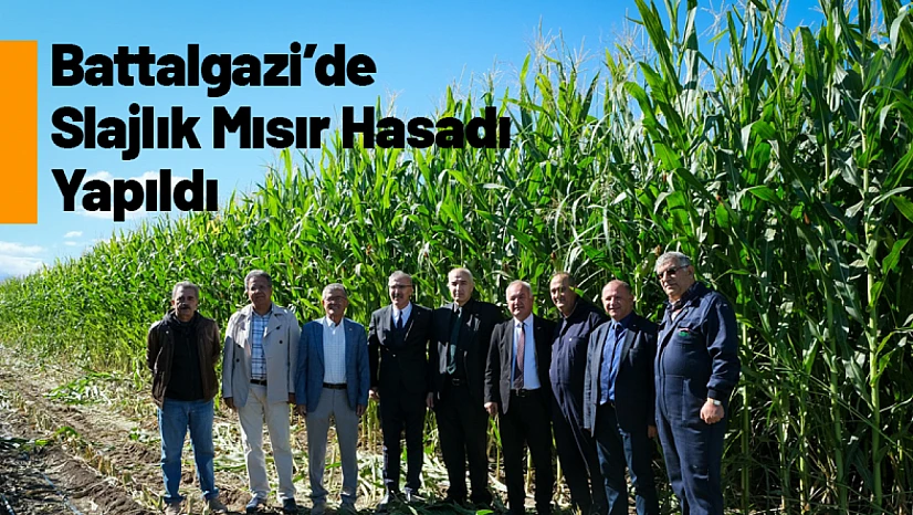 Battalgazi'de Slajlık Mısır Hasadı Yapıldı