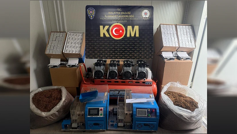 Kaçak Tütün Operasyonunda Çok Sayıda Malzeme Ele Geçirildi