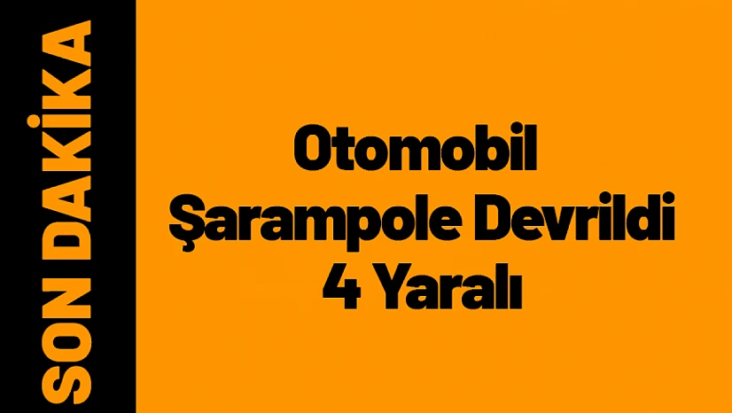 Malatya'da Otomobil Şarampole Devrildi: 4 Yaralı