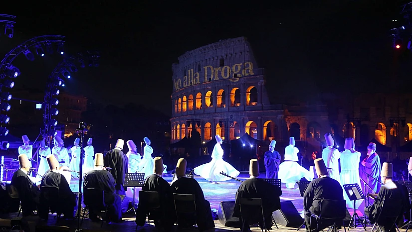 Roma'da Tarihi An: Sema Gösterisi Kolezyum'a Taşındı