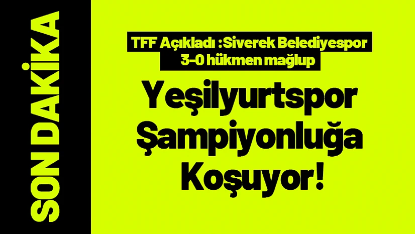 Yeşilyurtspor Şampiyonluğa Koşuyor!