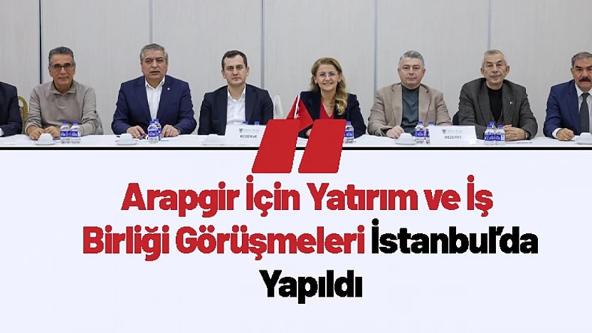 Arapgir İçin Yatırım ve İş Birliği Görüşmeleri İstanbul'da Yapıldı