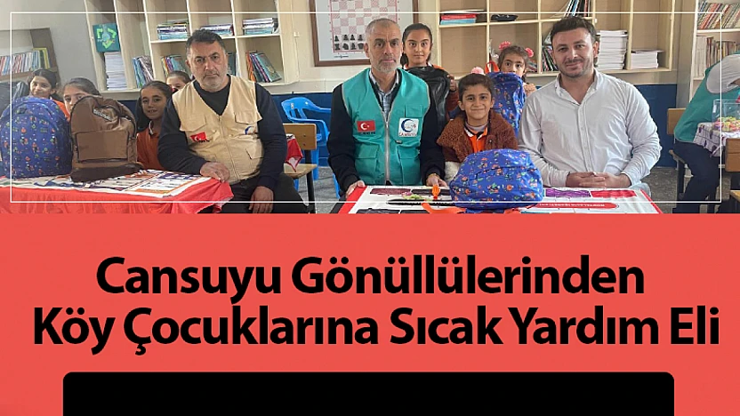 Cansuyu Gönüllülerinden Köy Çocuklarına Sıcak Yardım Eli