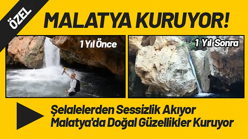 Gürpınar Şelalelerden Sessizlik Akıyor: Malatya'da Doğal Güzellikler Kuruyor