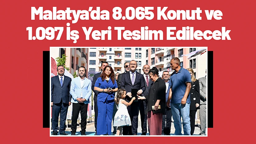 Malatya'da 8.065 Konut ve 1.097 İş Yeri Teslim Edilecek
