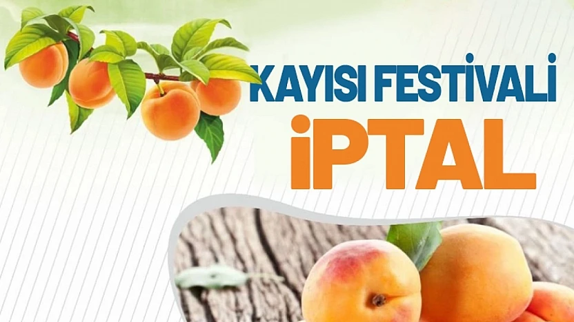 Malatya'da Kayısı Festivali'nde Eğlence Programları İptal Edildi