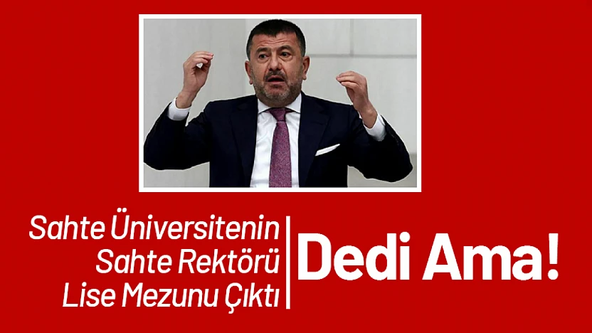 Sahte Üniversitenin Sahte Rektörü Lise Mezunu Çıktı. Dedi Ama!