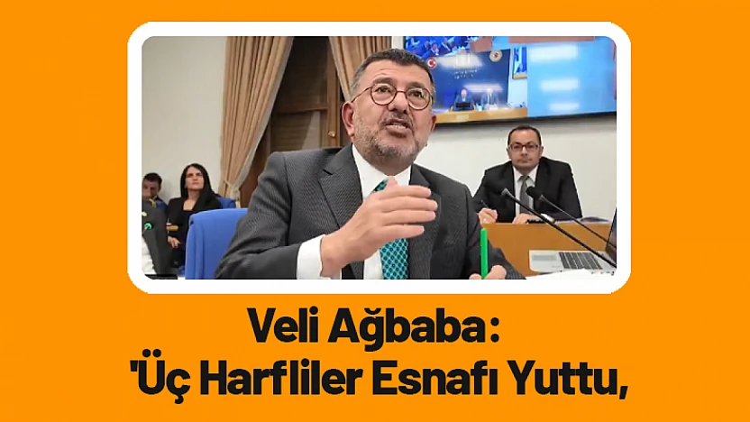 Veli Ağbaba: 'Üç Harfliler Esnafı Yuttu'