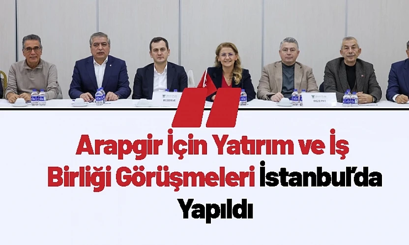 Arapgir İçin Yatırım ve İş Birliği Görüşmeleri İstanbul'da Yapıldı