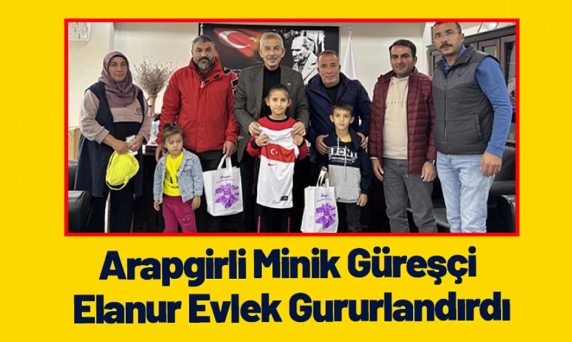 Arapgirli Minik Güreşçi Elanur Evlek Gururlandırdı