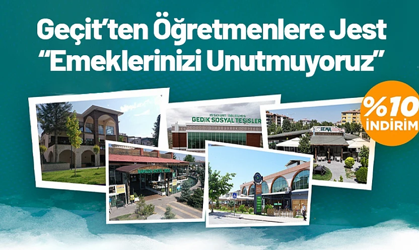 Geçit'ten Öğretmenlere Jest: 'Emeklerinizi Unutmuyoruz'