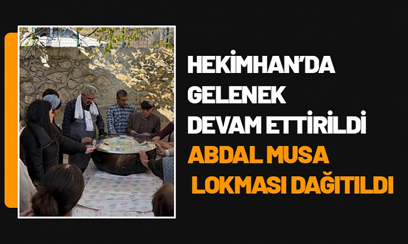 Hekimhan'da Gelenek Devam Ettirildi: Abdal Musa Lokması Dağıtıldı