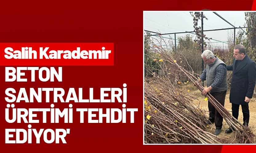 Karademir: 'Beton santralleri üretimi tehdit ediyor'