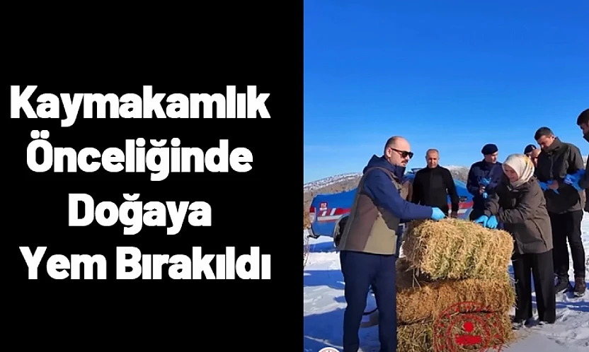 Kaymakamlık Önceliğinde Doğaya Yem Bırakıldı
